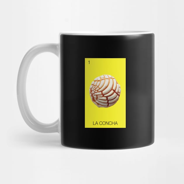 La Concha Mexican Bread Loteria Food Pan Dulce Mexicana Corazon Heart Classic Mar by Shirtsurf